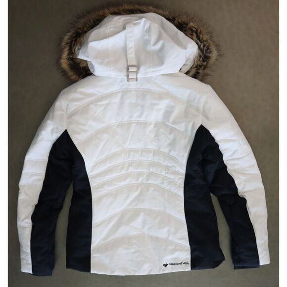 Obermeyer 11225 Women's Sz 6 White Tuscany II Insulated Winter Coat Jacket - Picture 16 of 16